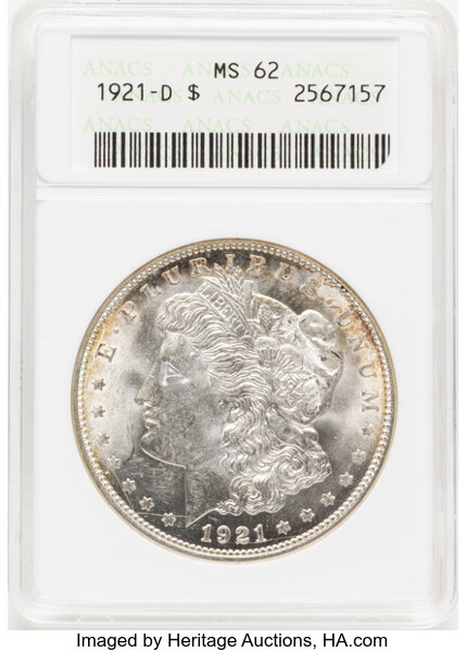 1921-D $1 MS62 thumbnail 3