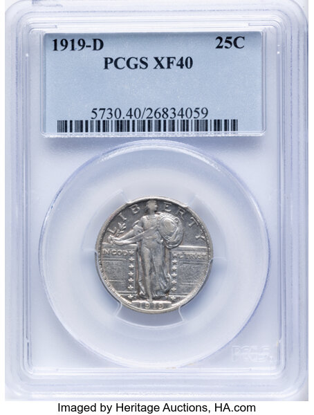 1919-D 25c MS thumbnail 3
