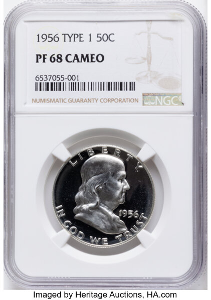 1956 50c Type 1 PR CAM thumbnail 3