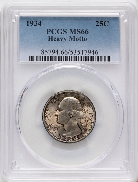 1934 25c Heavy Motto, FS-403 MS thumbnail 2