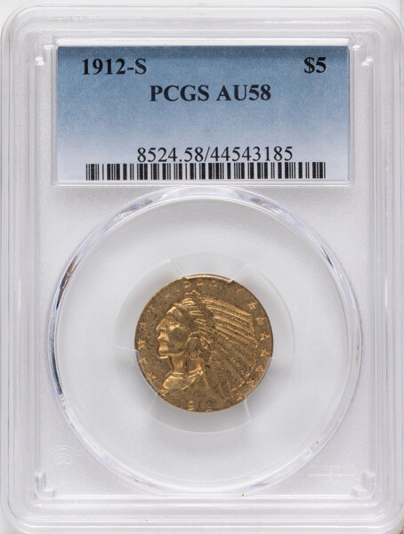 1912-S $5  MS thumbnail 3