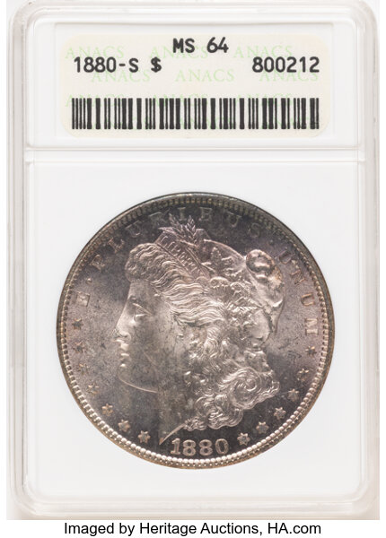1880-S $1  Doubled Date, VAM-63 VG10 CAC thumbnail 24