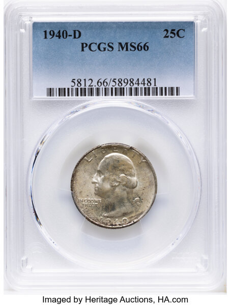 1940-D/D 25c Repunched Mintmark, FS-502 MS thumbnail 4