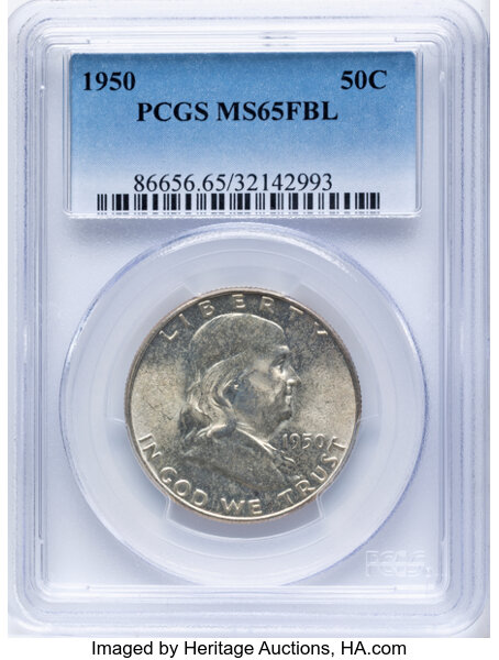 1950 50c Scar Face, FS-403 MS FBL thumbnail 2