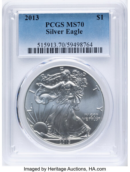 2013 $1  Silver Eagle MS thumbnail 5