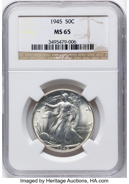 1945 50c MS thumbnail 3