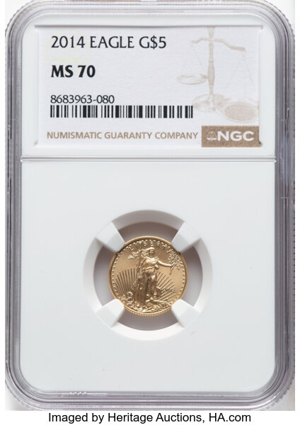 2014 $5  Gold Eagle MS thumbnail 9
