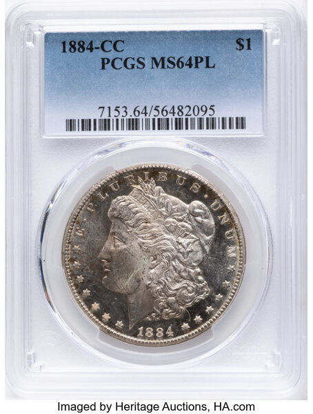 Morgan $1  Pre-1921 MS PL [Type] MS64 PL thumbnail 3