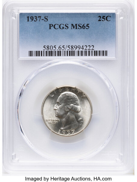 1937-S 25c MS thumbnail 3