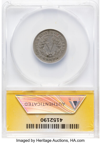 Liberty (V) Nickel 5c With Cents, 1883-1912 [Type] VF30 thumbnail 16