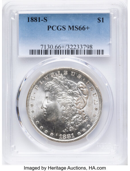 1881-S $1 MS66 CAC thumbnail 3