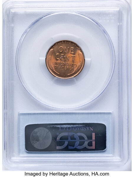 Lincoln Cent 1c Wheat Reverse, 1909-1958 MS RD [Type] OGP thumbnail 4