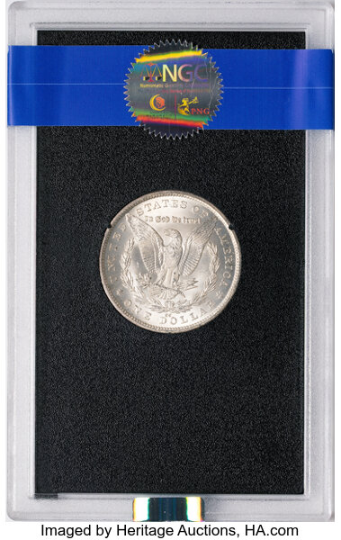 1880-CC $1  GSA Hoard, Hard package MS64 CAC thumbnail 2