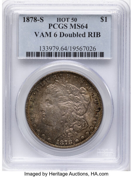 1878-S $1  Doubled RIB, VAM-6 MS thumbnail 4