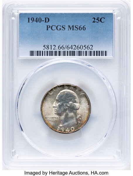 1940-D/D 25c Repunched Mintmark, FS-502 MS thumbnail 8