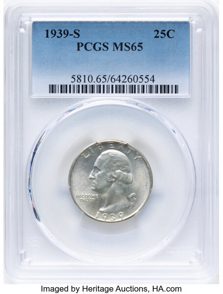 1939-S 25c MS thumbnail 3
