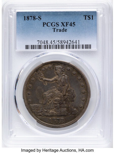 Image for Trade Dollar Trade$ 1873-1878 [Type] XF45