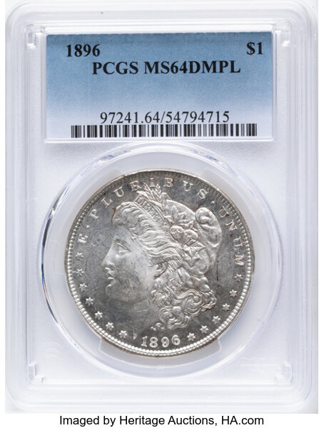 1896 $1  8 in Denticles, VAM-19  MS DMPL thumbnail 2