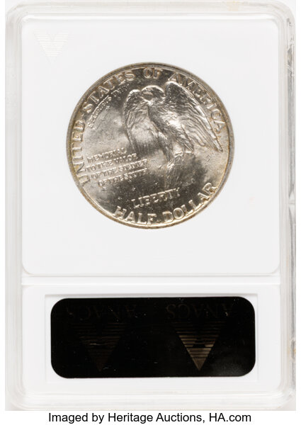 1925 50c Stone Mountain MS63 CAC thumbnail 2