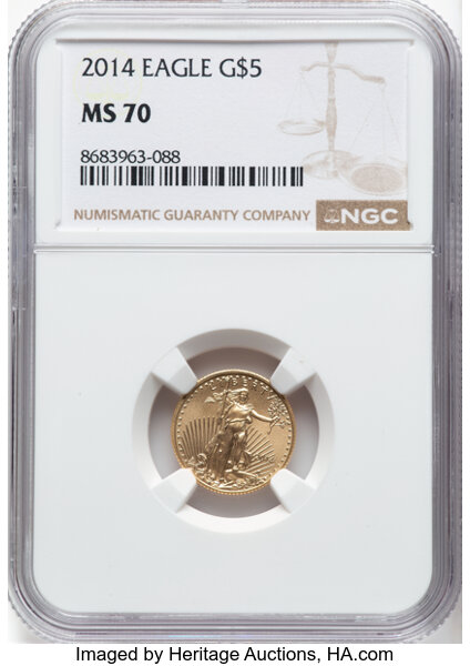 2014 $5  Gold Eagle MS thumbnail 10