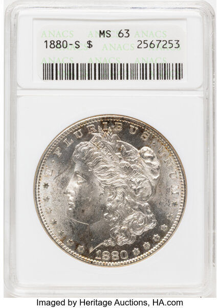 1880-S $1  Doubled Date, VAM-63 VG10 CAC thumbnail 23