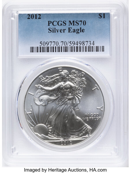 2012 $1  Silver Eagle MS thumbnail 5