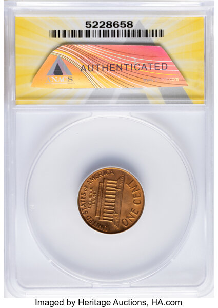 1972 1c Doubled Die Obverse, FS-103 MS RB thumbnail 3