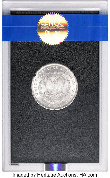 Morgan $1  Carson City Mint, GSA Hoard Hard package [Type] MS61 CAC thumbnail 6