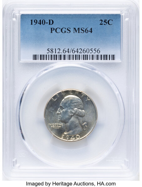 1940-D/D 25c Repunched Mintmark, FS-502 MS thumbnail 6