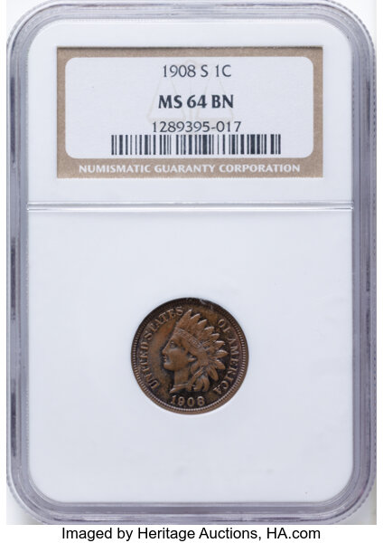 1908-S 1c MS BN thumbnail 9
