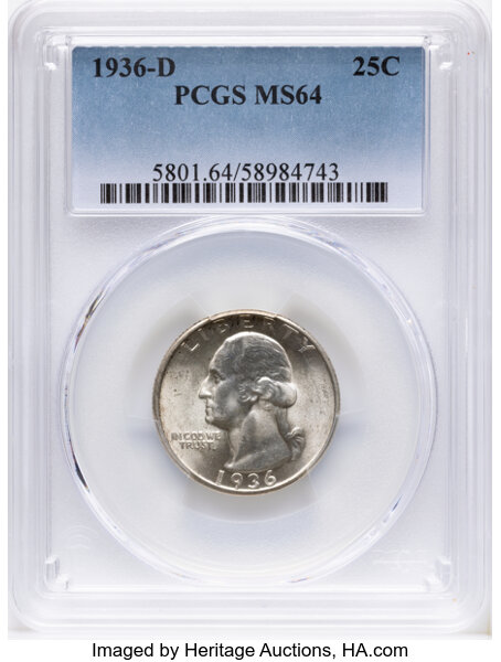 1936-D 25c MS thumbnail 4