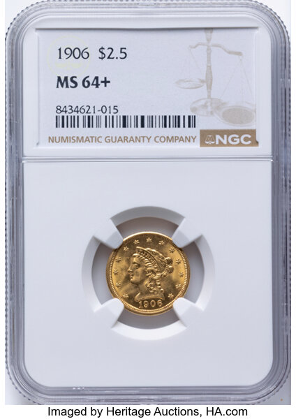 1906 $2 1/2 MS thumbnail 3