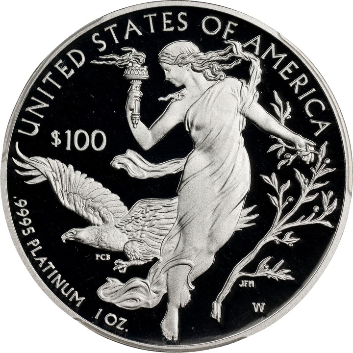 2016-W P$100  Platinum Eagle PR DCAM OGP thumbnail 4