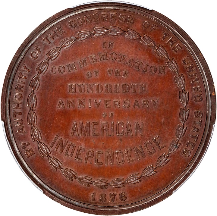 1876 SC$1 U.S. Centennial, Bronze, HK-21 MS thumbnail 9