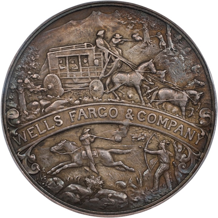 1902 SC$1 Wells Fargo, Silver, HK-296 XF40 thumbnail 2