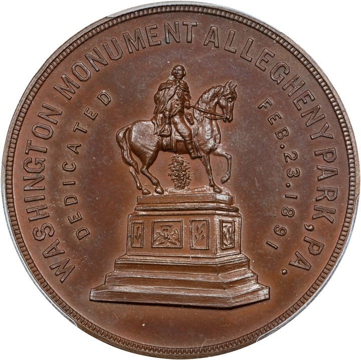 Image for 1891 SC$1 Wash Monument Ded, Bronze, HK-763 MS63