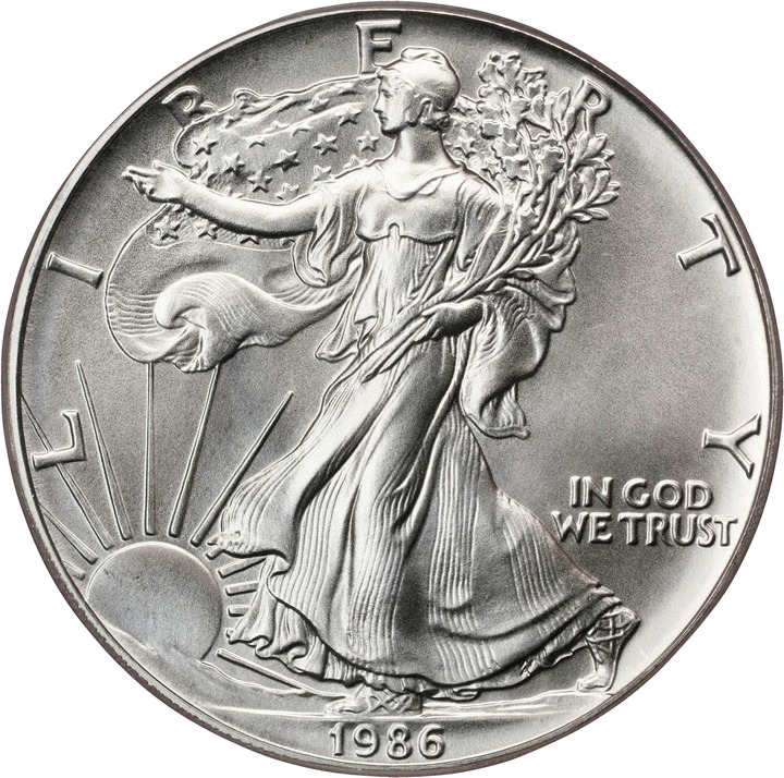1986 $1  Silver Eagle MS thumbnail 12