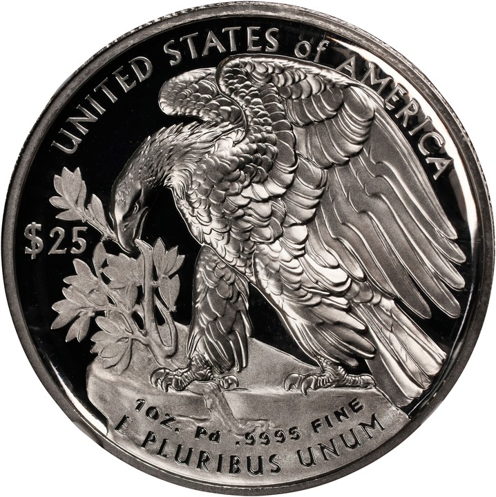 2018-W $25  Palladium Eagle PR DCAM PR70 DCAM thumbnail 2