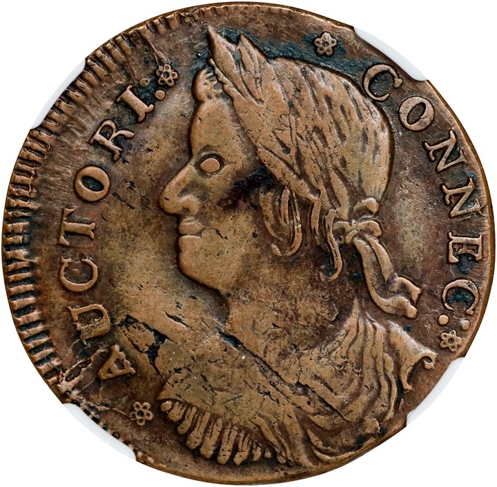 1787 Copper Connecticut, Draped Bust Left MS BN MS60 BN thumbnail 23