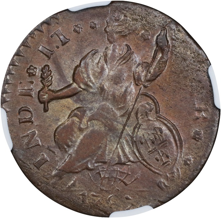 1787 Copper Connecticut, Mailed Bust Left, CONNECT, INDE MS BN AU50 BN thumbnail 18