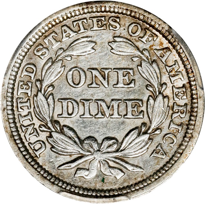 1850 10c AU53 thumbnail 2