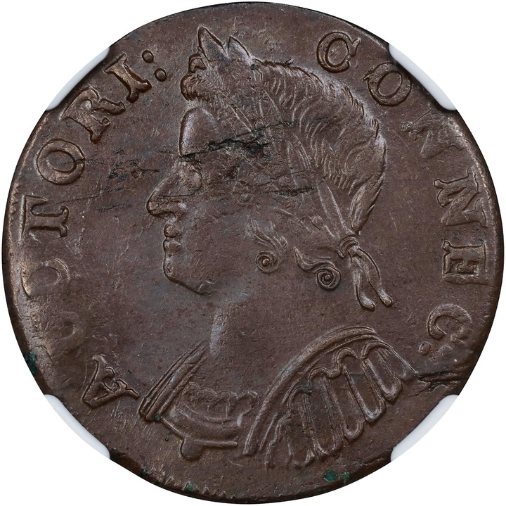 Image for 1786 Copper Connecticut, Mailed Bust Left MS BN MS63 BN