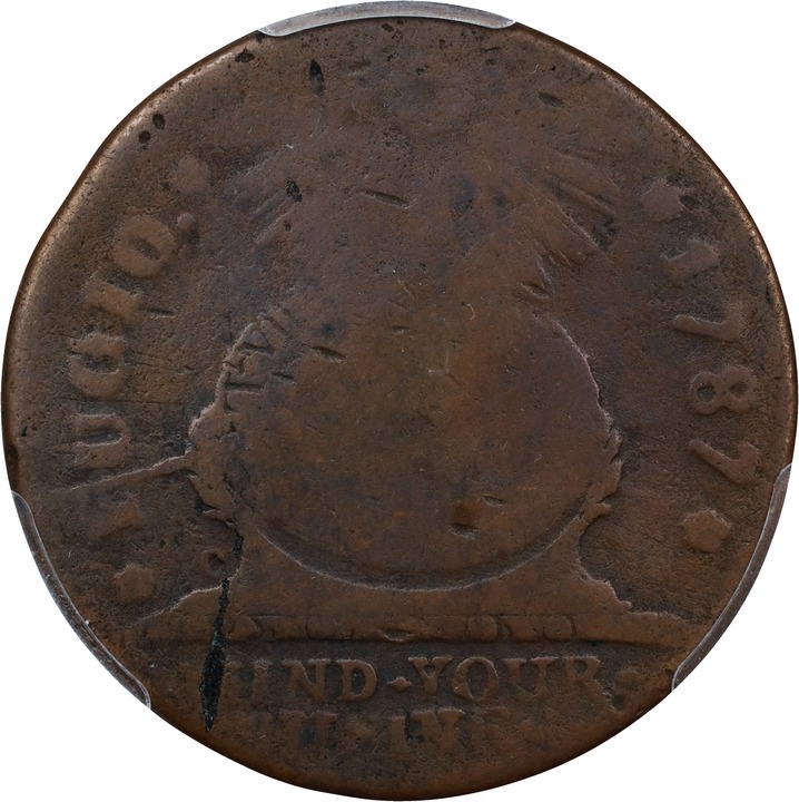 Image for 1787 Fugio 1c 4 Cinquefoils, STATES UNITED, Newman 17-WW MS BN F12 BN