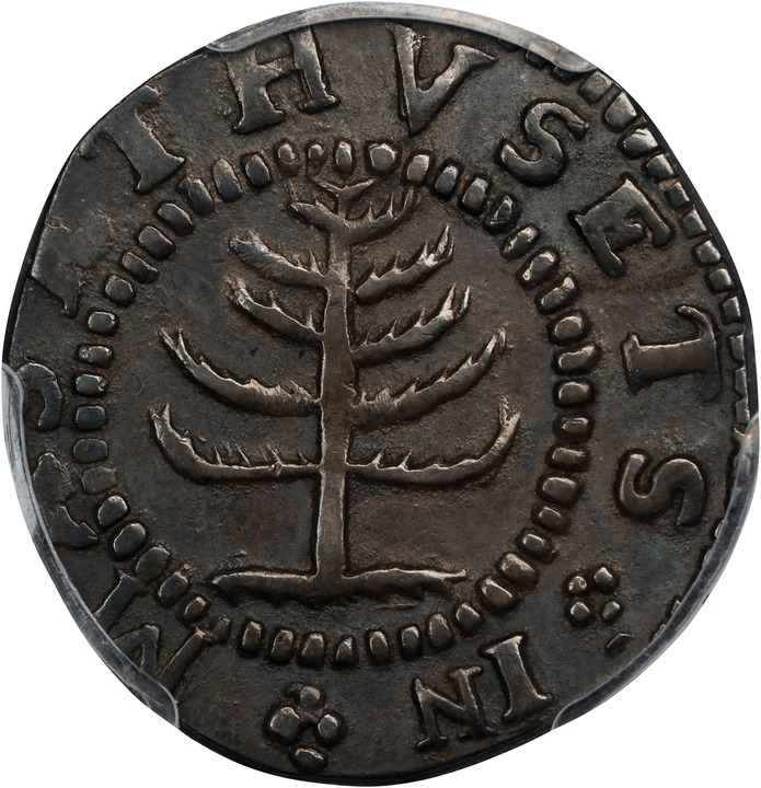 1652 Shilling Pine Tree, Small Planchet MS thumbnail 7