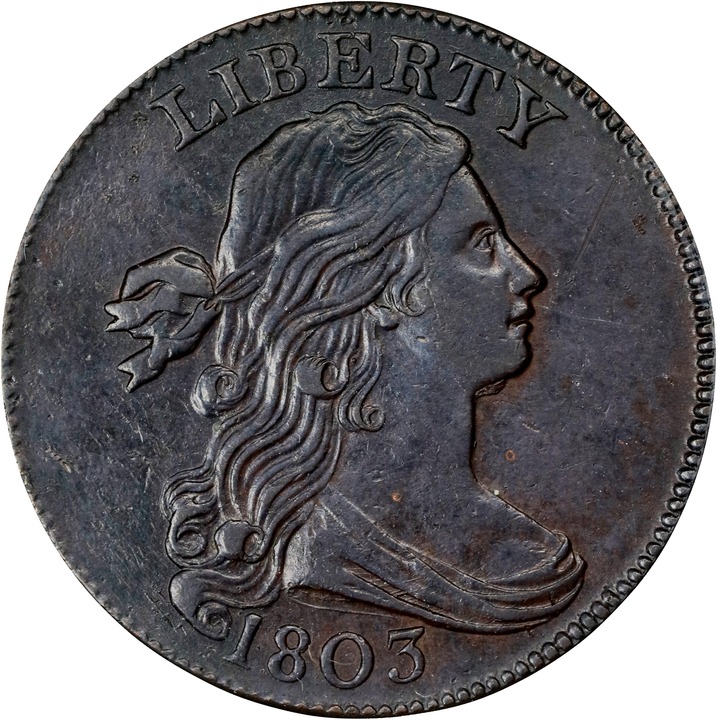 Draped Bust Cent 1c 1796-1807 MS BN [Type] MS60 BN thumbnail 13