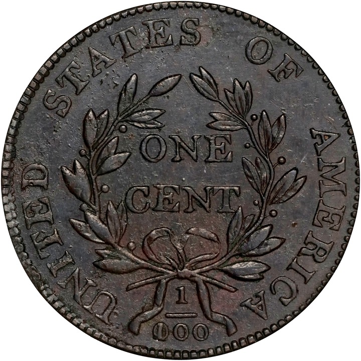 Draped Bust Cent 1c 1796-1807 MS BN [Type] MS60 BN thumbnail 14