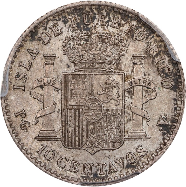 1896-PG V 10c Puerto Rico G4 thumbnail 2