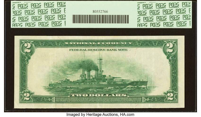 1918 $2  Philadelphia (Fr. 755) thumbnail 3