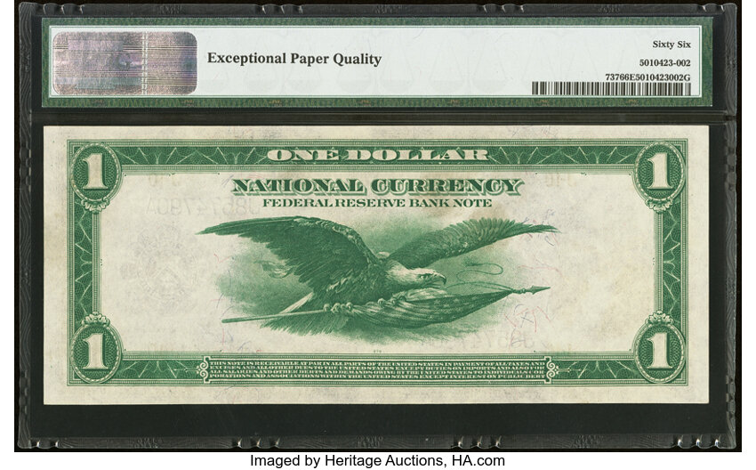 1918 $1  Kansas City (Fr. 737) thumbnail 3