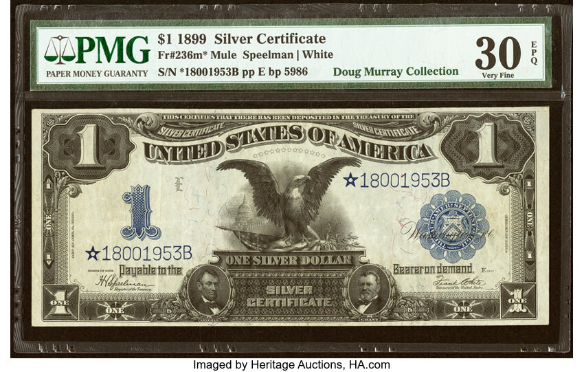 1899 $1  Star Replacement (Fr. 236*) thumbnail 2